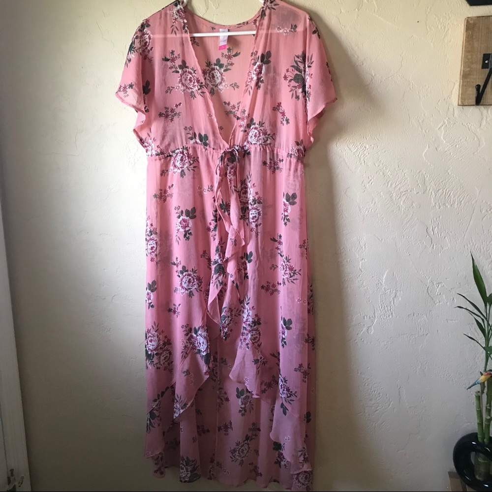 ❗️SOLD❗️No Boundaries Pink Floral Kimono